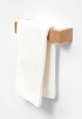 Natural Oak Hand Towel Rail 28cm